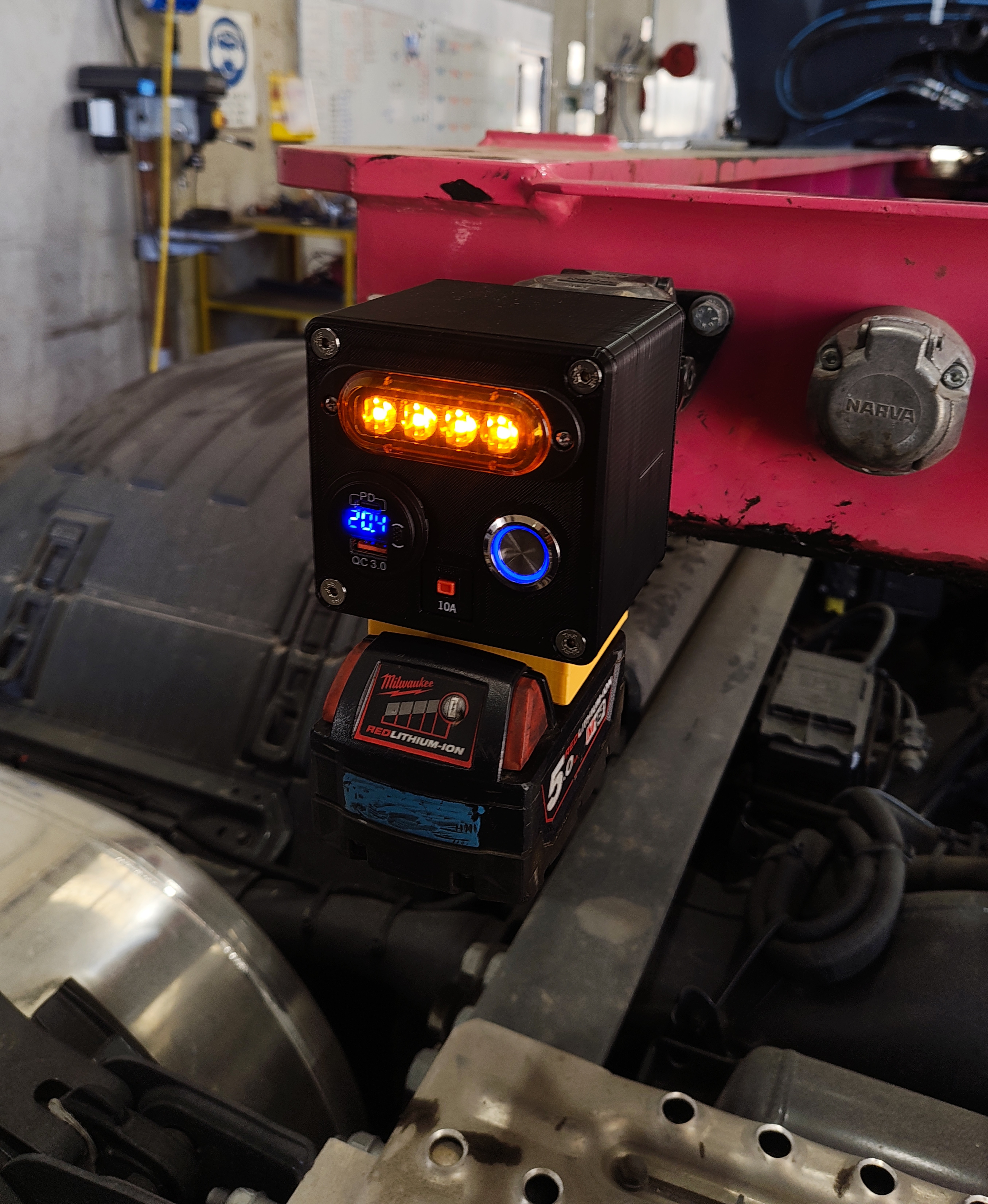 EBS Power Test Box operating on a trailer